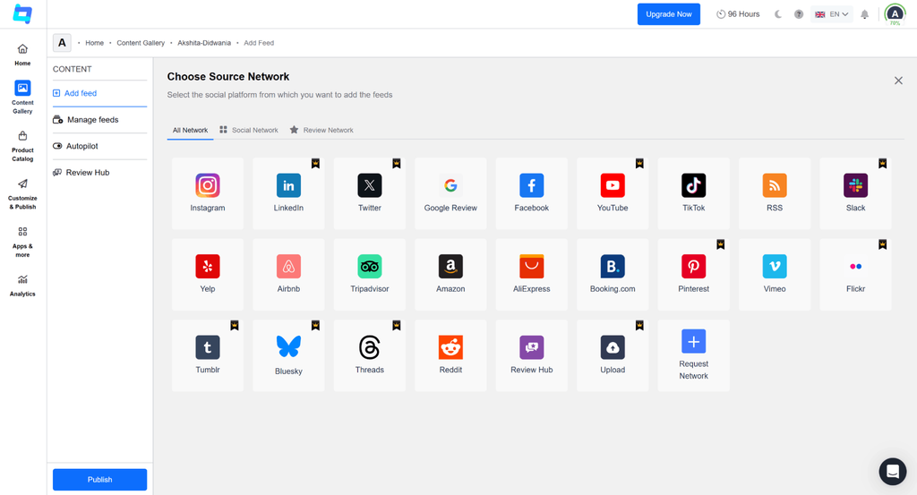 Choose Social Network