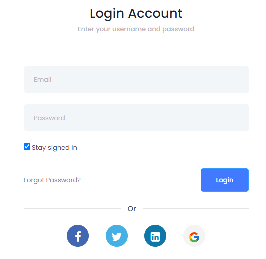 login account - Tagembed
