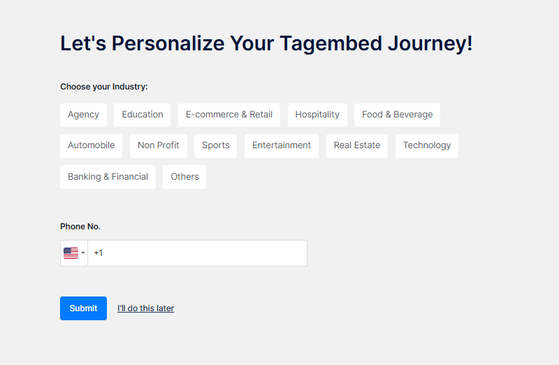 select industry type