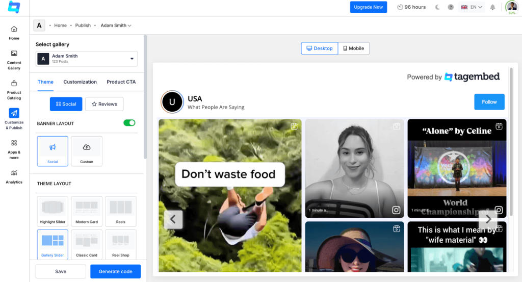 Add Instagram as a Source