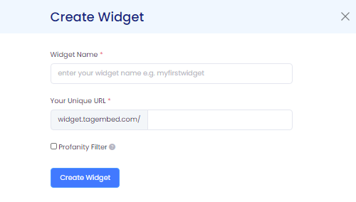 Create a Widget