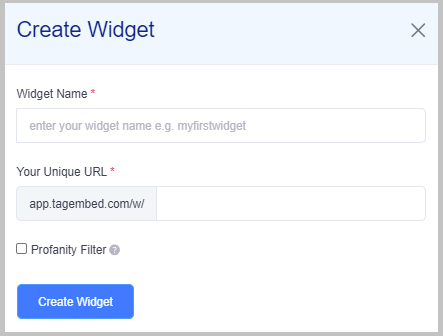 Create Widget for Squarespace