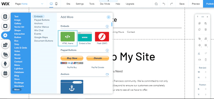 Choose HTML Option