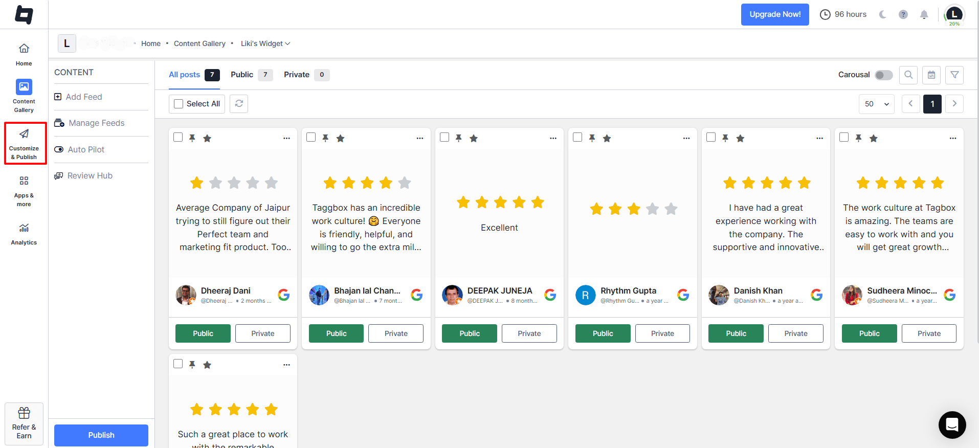 google review gallery