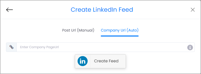 embed linkedin company feed on HTML site
