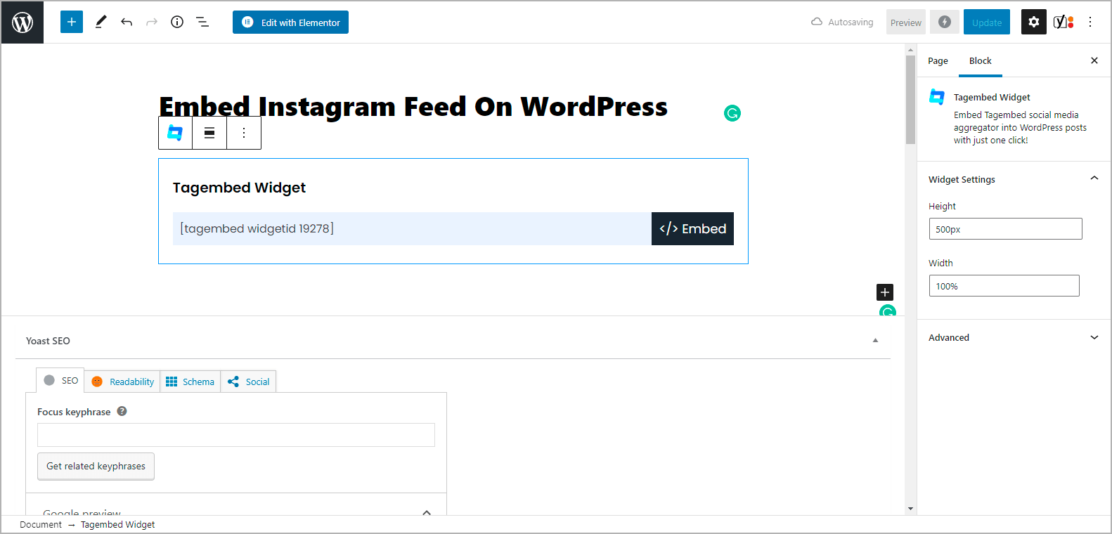 Add Instagram Profile Feed On WordPress