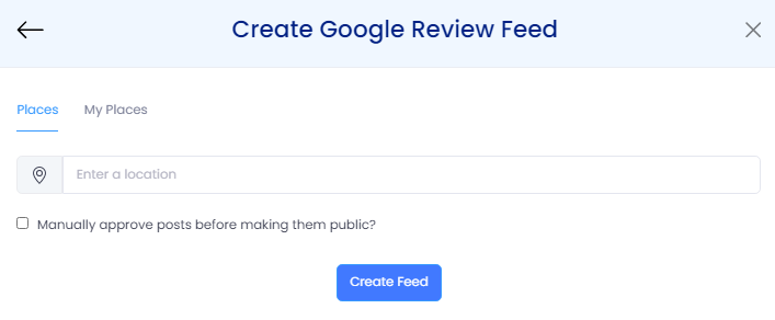 Create Google Review Feed