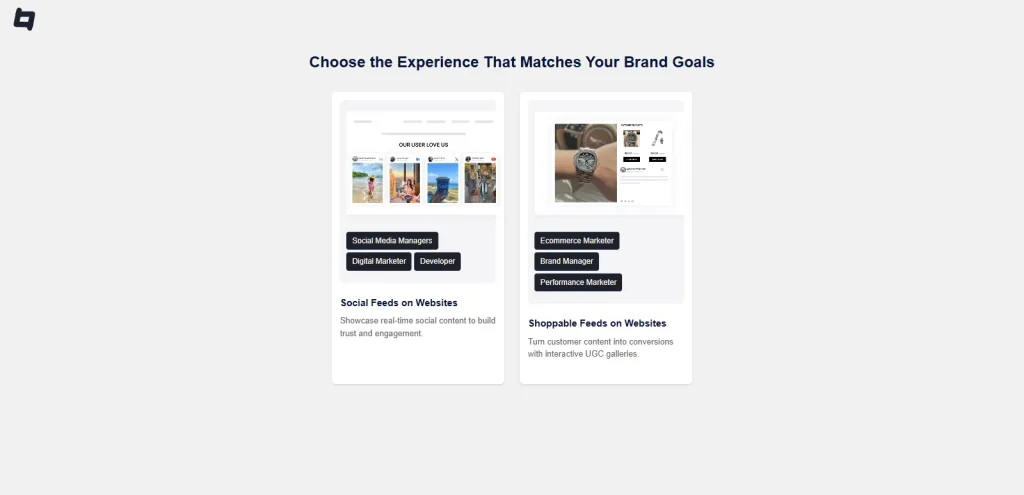 Social Feed on website