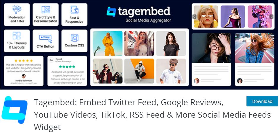 TagEmbed - WordPress Plugin - For Socia Media Feeds