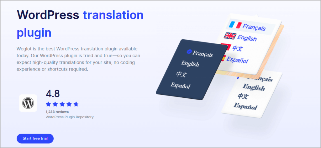 WordPress Translation Plugin by Weglot