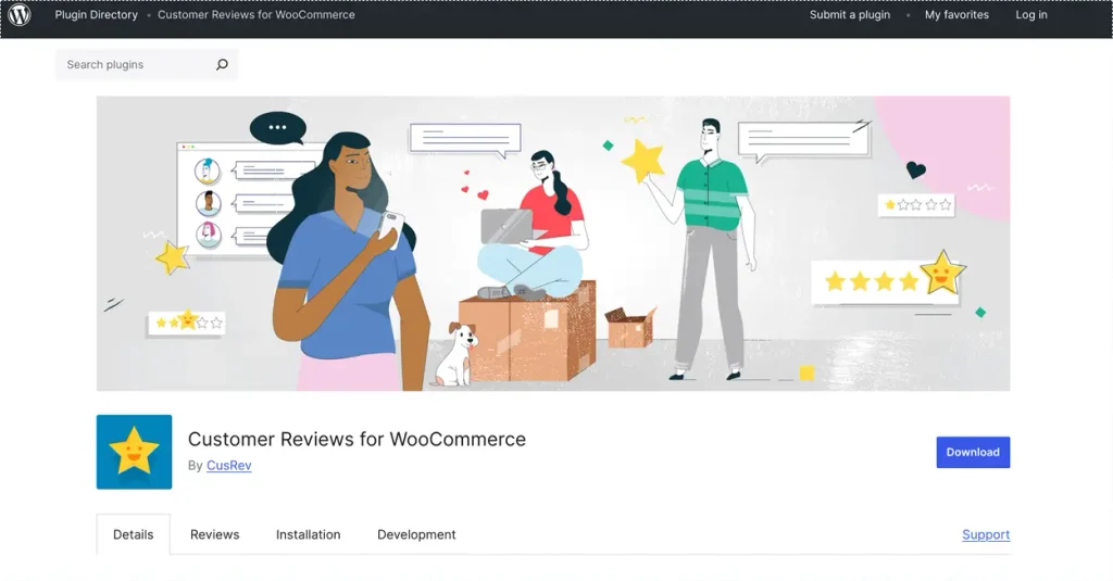 Customer Reviews WooCommerce Wp plugin