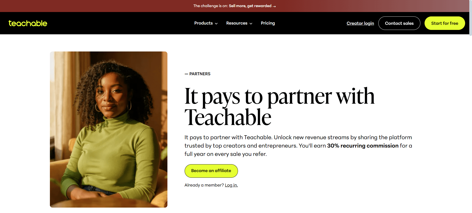 Affiliate Partner Program Teachable