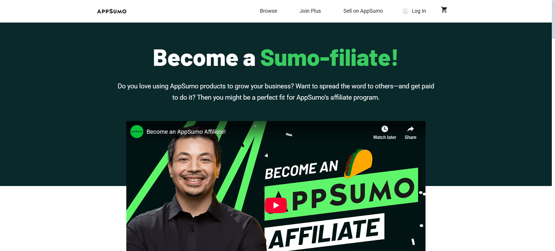 Affiliate appsumo