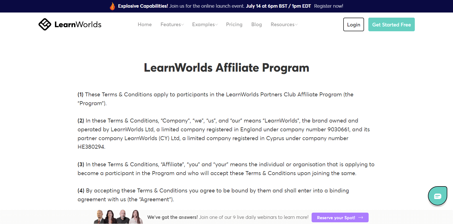 LearnWorlds Affiliate Program