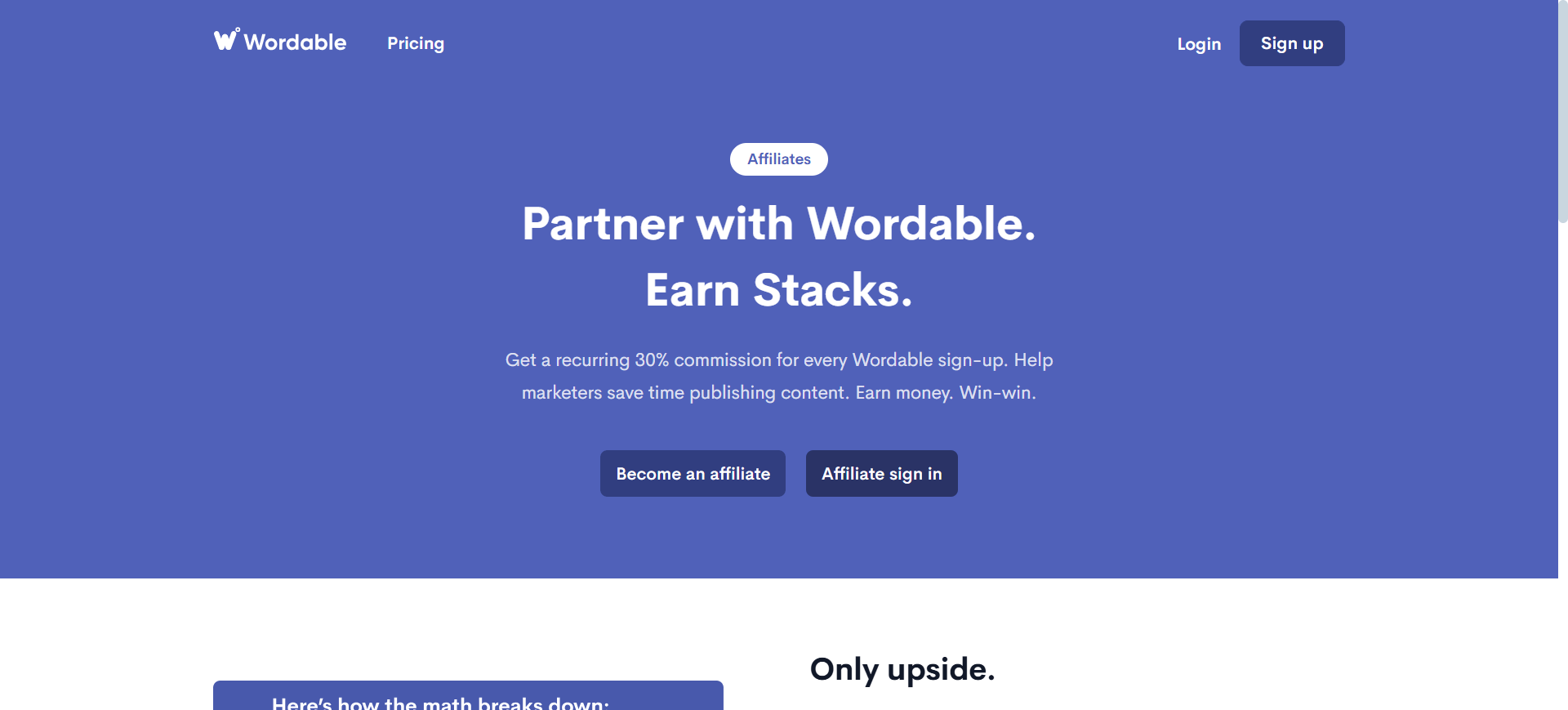Wordable affiliate program