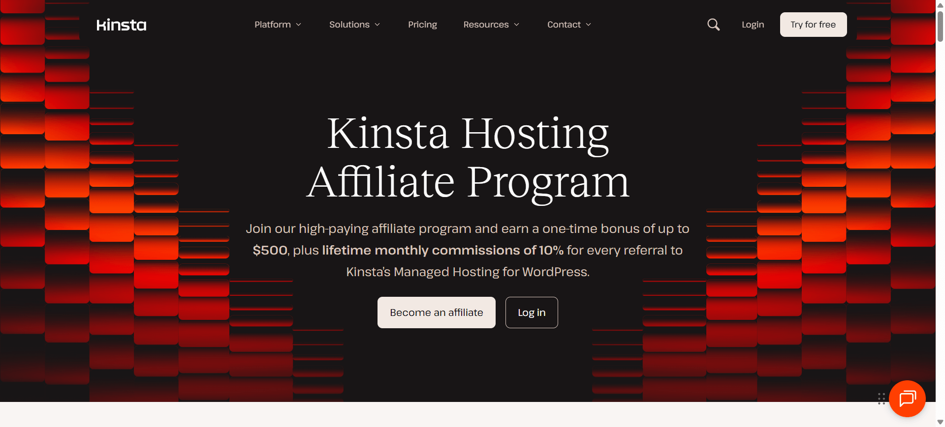 kinsta affiliate program