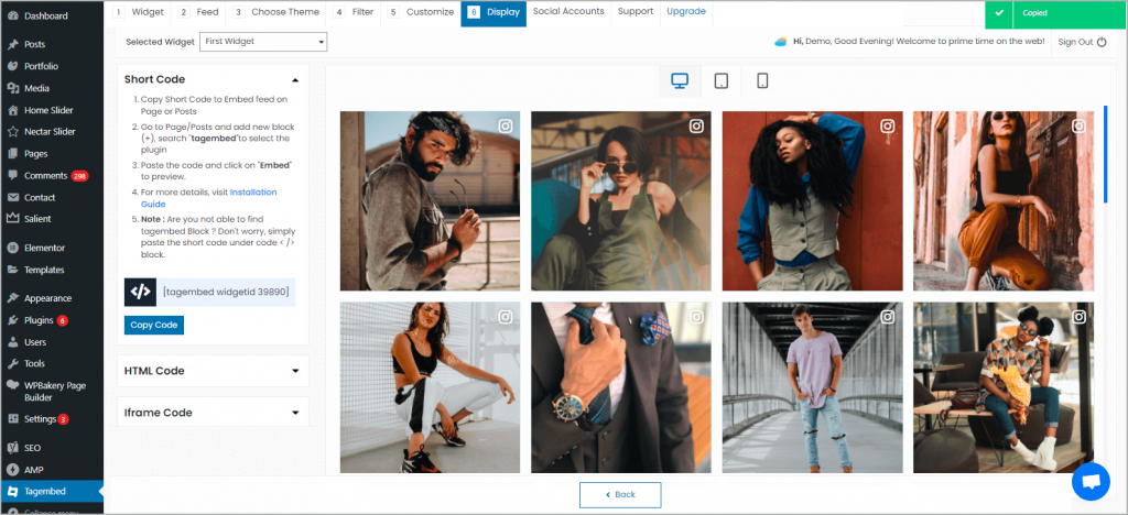 Instagram Profile Feed On WordPress