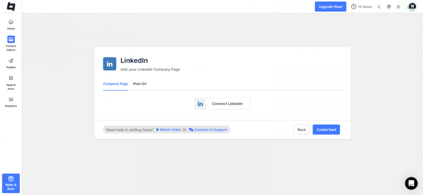 connect your linkedin account