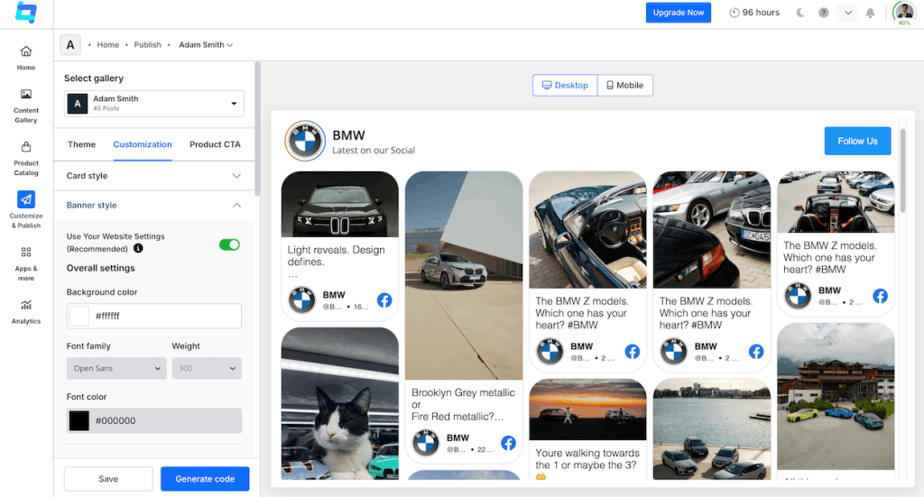 Customize Facebook feed