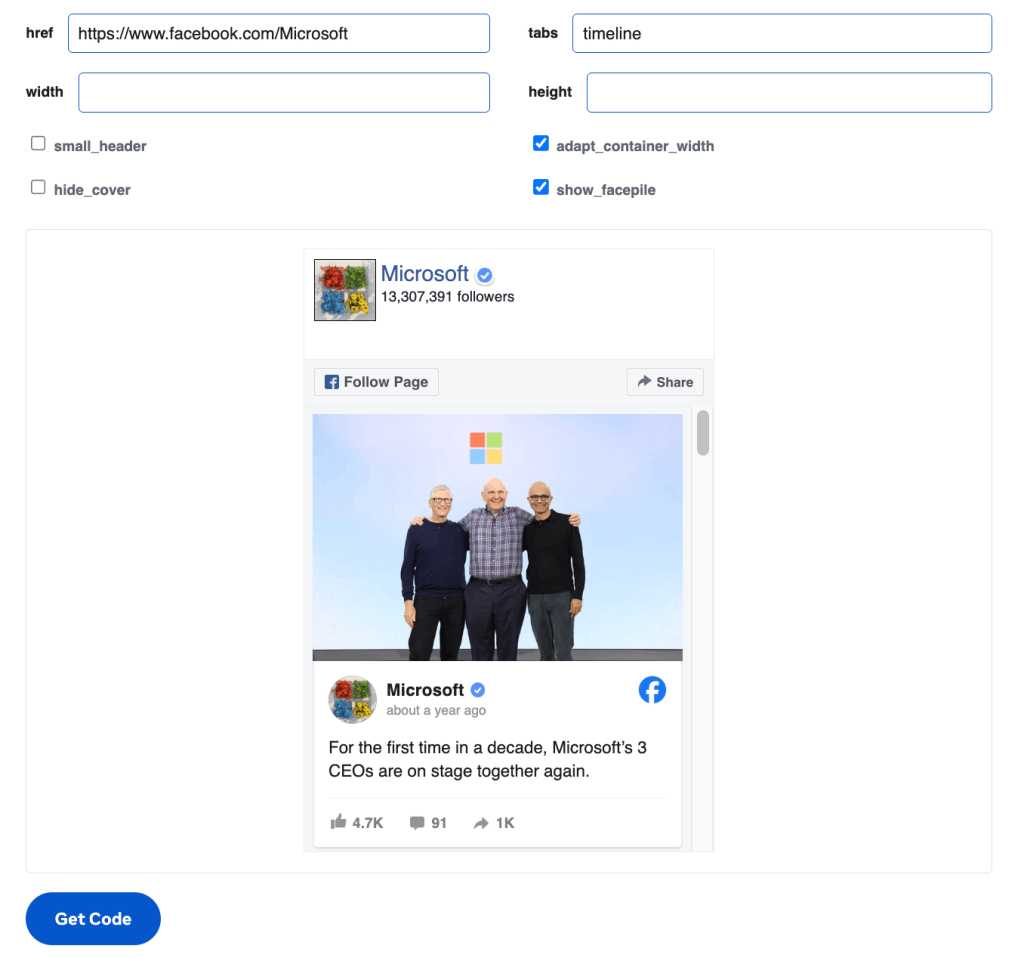 The Official Facebook Page Plugin