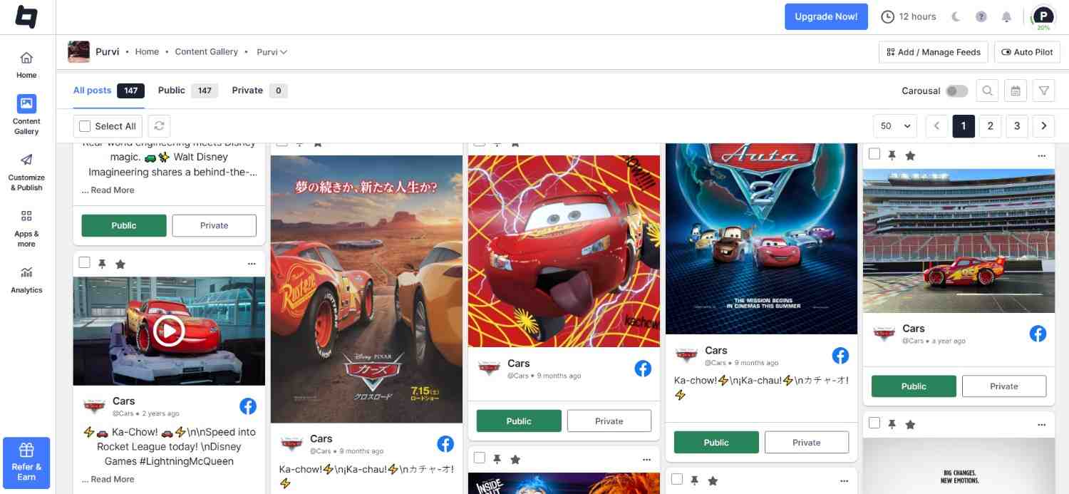 embeddeed facebook feed on website