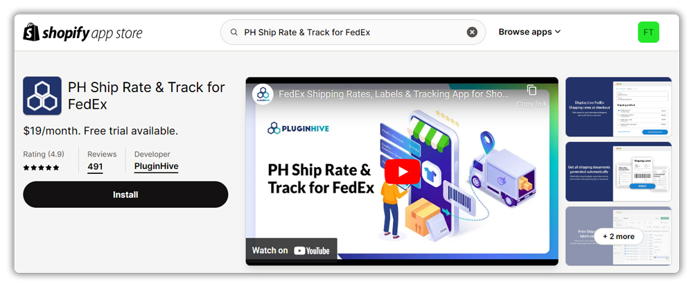 Shopify Ship, Rate,