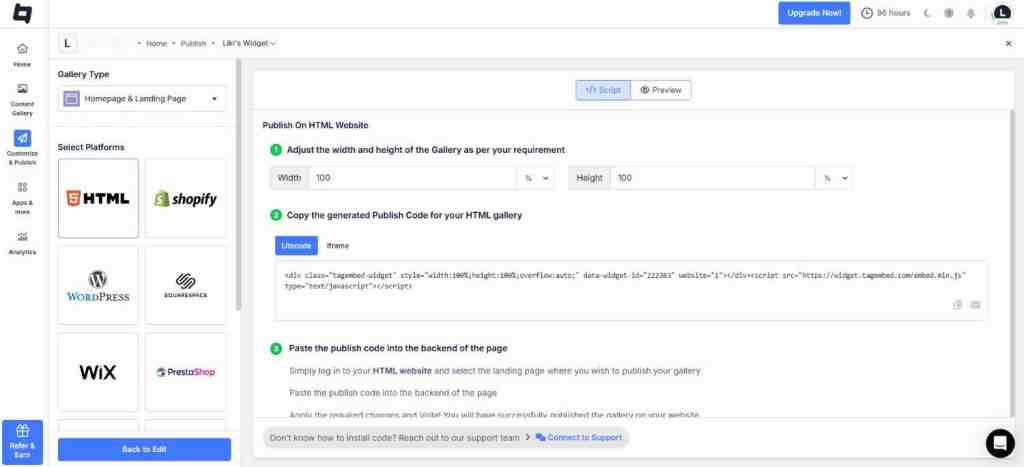 embed facebook video to CMS platform