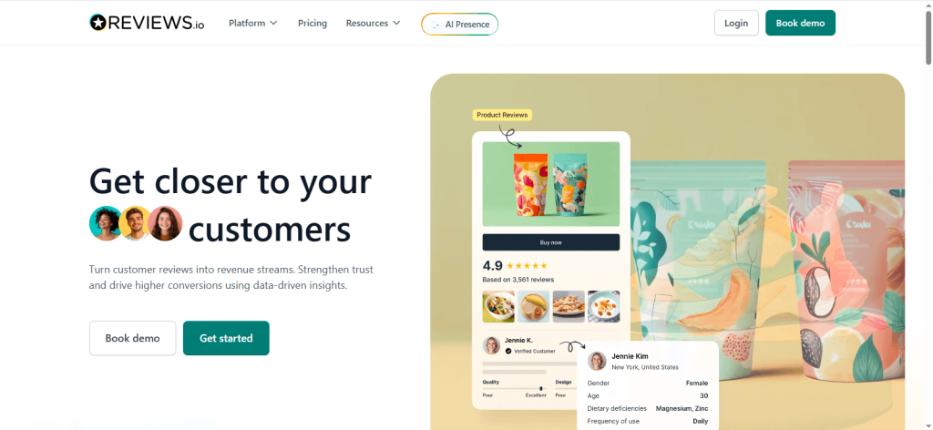 Reviews platform