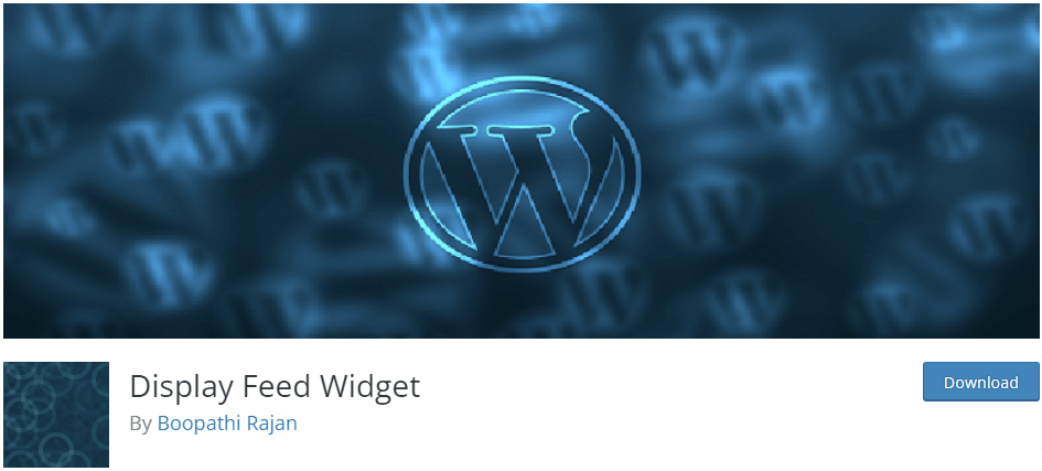display feed widget plugin