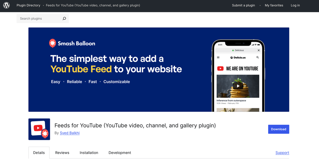 Feeds for YouTube
