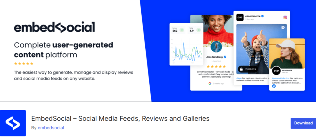 EmbedSocial – Social Media Feeds, Reviews and Galleries
