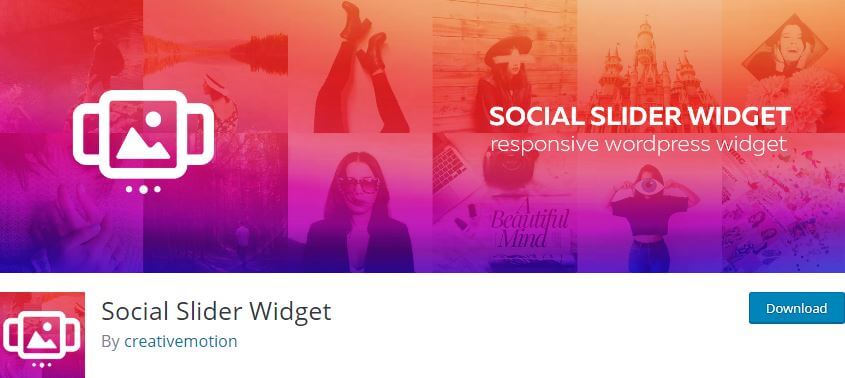 Social Slider Widget by Creativemotion