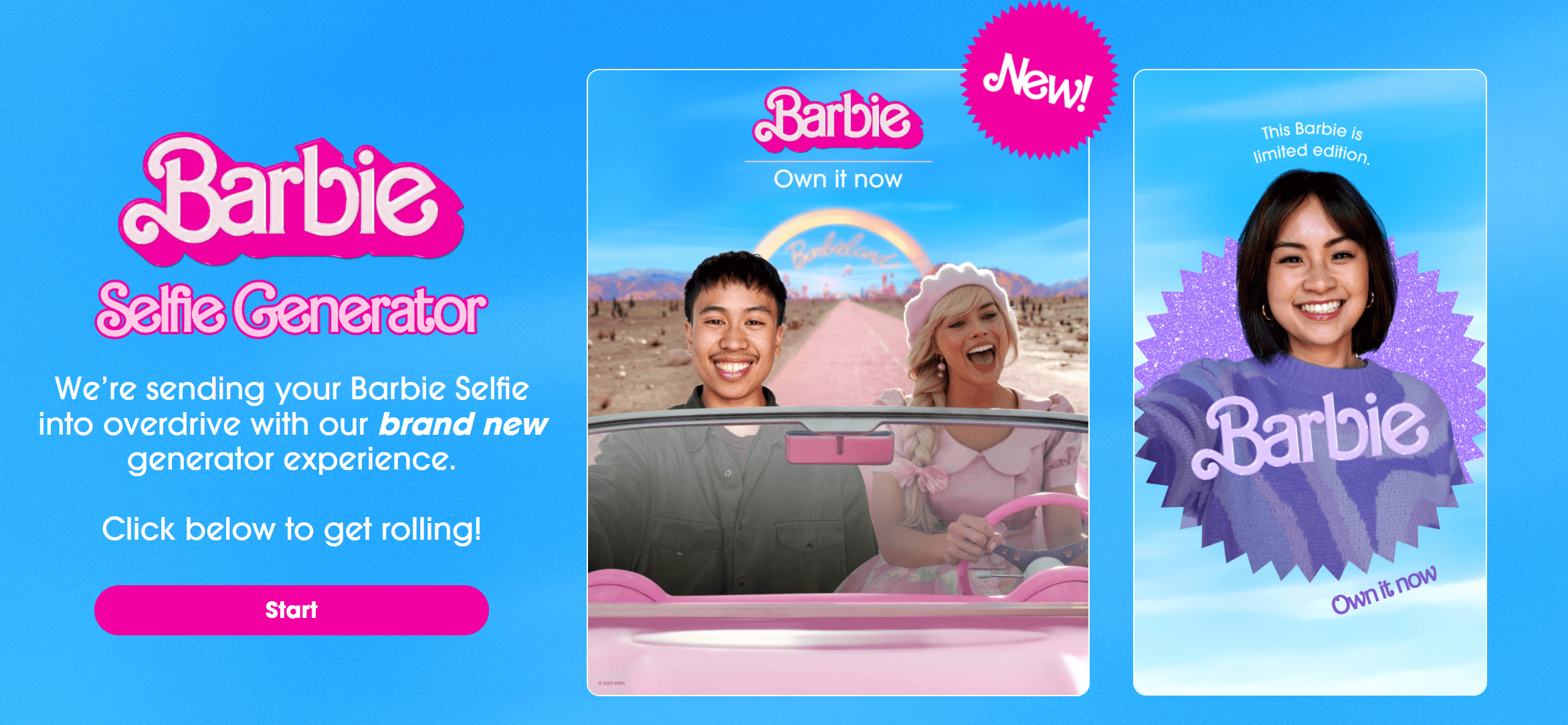 AI-powered Selfie Generator Tool Of Barbie