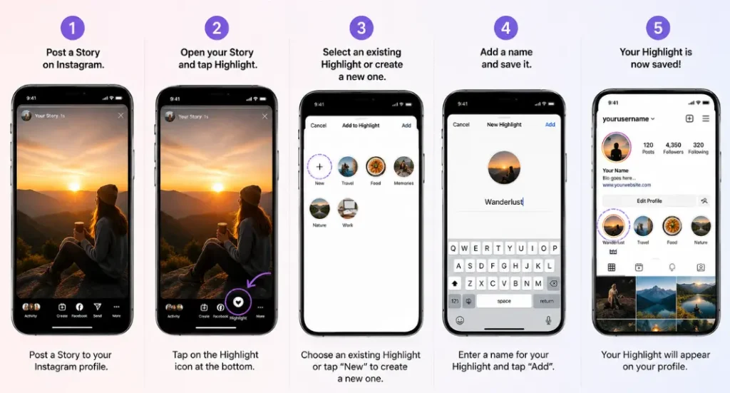 Create a Highlight from an Active Story