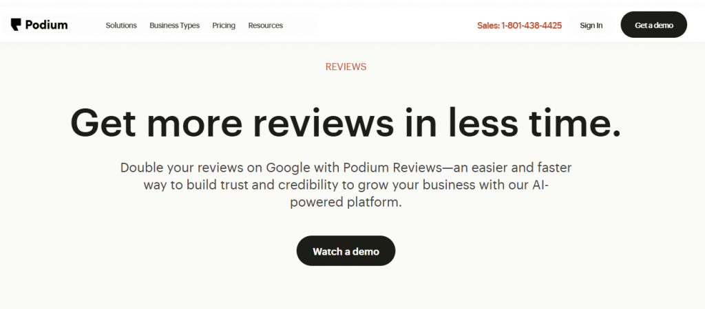 Podium review automation tool