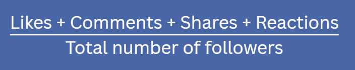 Calculate engagement of facebook