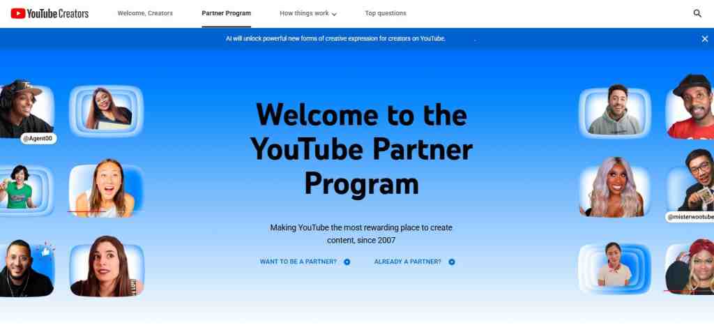 youtube partner program
