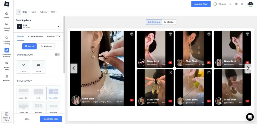 Customize YouTube feed