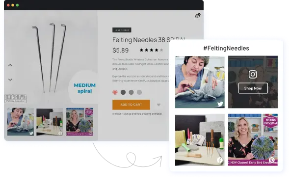Shoppable UGC for Consumer Goods