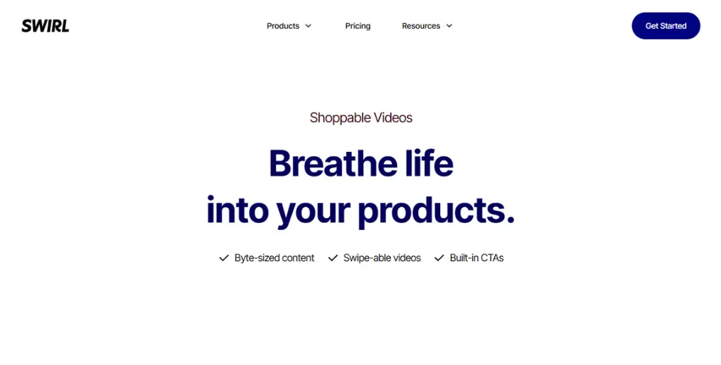 Shoppable Video Platforms - GoSwirl