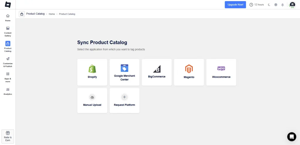 Sync your product catalog 