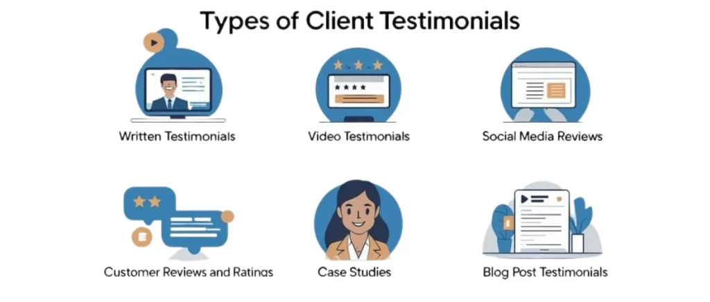 types of testimonials