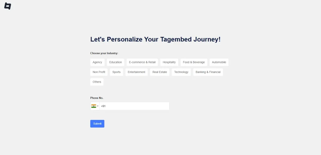 Select Industry type