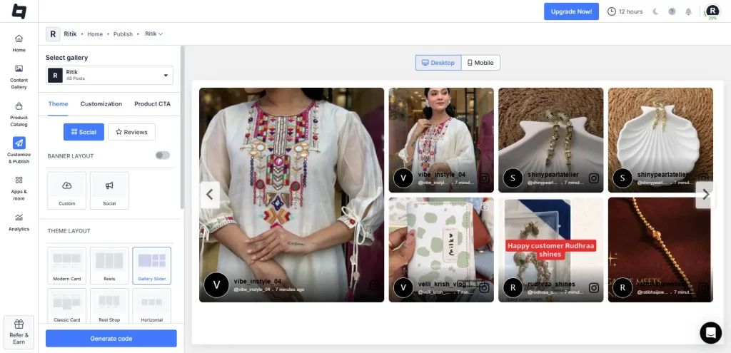 Customize Instagram Shoppable Reels