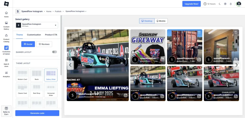 Customize Shoppable Instagram Stories