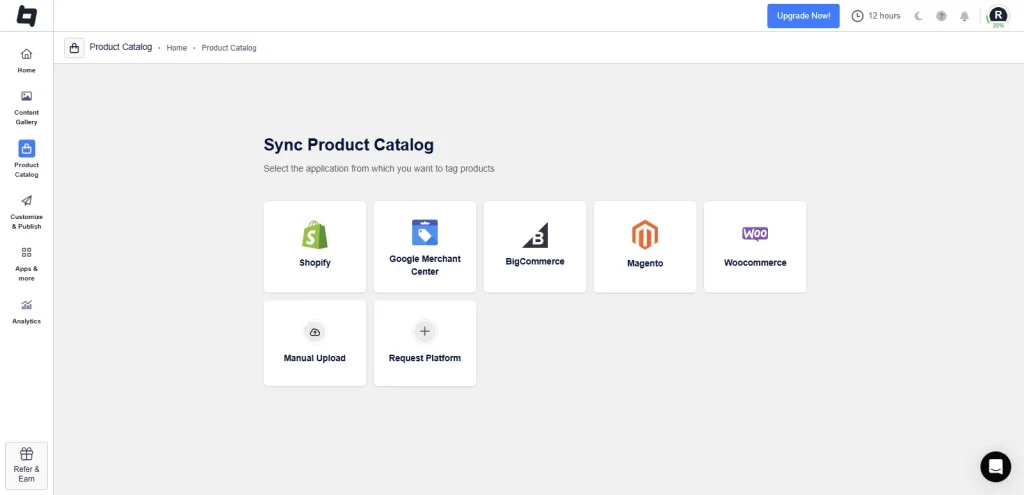 sync product catalog