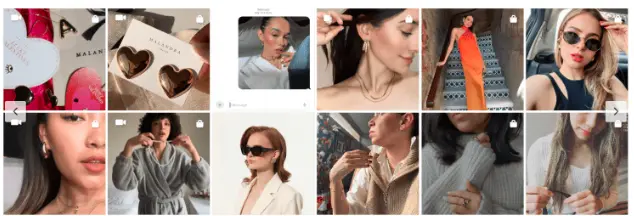 Shoppable Instagram video by Malandra