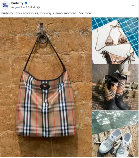 Burberry Facebook Social Commerce