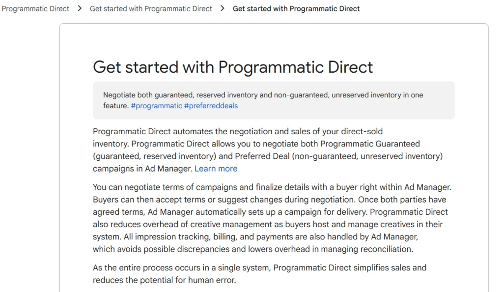Direct Management on Google