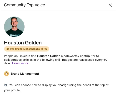 community top voice